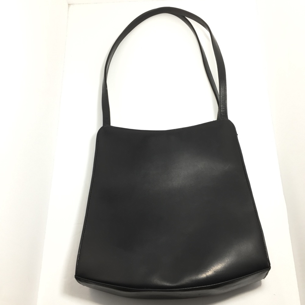 Johnny Farah Shoulder Bag Purse Soft Black Leather